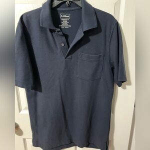 L.L. Bean Men's Dark Blue Polo Shirt